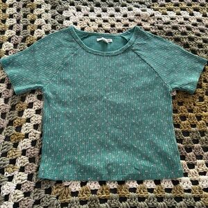 America Eagle crop tee